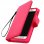 Avizar Funda Billetera Fucsia para Smartphones 5.5" a 6"
