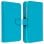 Avizar Funda Billetera Turquesa para Smartphones 5.3" a 5.5"