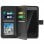 Avizar Funda Billetera Negra para Smartphones 5" a 5.3"