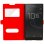Avizar Funda Libro con Doble Ventana Roja para Sony Xperia L1