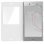Avizar Funda Libro con Ventana Blanca para Sony Xperia XZ1
