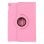 Custodia girevole in similpelle rosa freddo per iPad Pro 11"