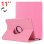 Custodia girevole in similpelle rosa freddo per iPad Pro 11"