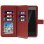 Avizar Funda Billetera Marrón para Smartphones 4.3" a 4.7"