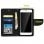 Avizar Funda Libro Negra para Smartphone Max. 152x145x76mm