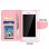 Avizar Funda Libro Fucsia/Rosa para Smartphone Max. 152x145x76mm