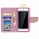 Avizar Funda Libro Rosa para Smartphone Max. 152x145x76mm