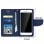 Custodia a libro Avizar rossa/blu per smartphone max. 152x145x76 mm