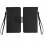 Avizar Funda Libro Negra para Smartphone Max. 139x133x71mm