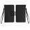 Custodia a libro nera Avizar per smartphone max. 142x140x72mm