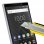 Avizar Protector Cristal Templado Antigrietas Borde Negro para BlackBerry Key 2