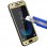 Avizar Protector Cristal Templado Borde Dorado para Samsung Galaxy J5 2017