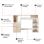 Homcom Mesa Oficina 140x55x92cm Blanco/Roble