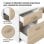 Homcom Mesa Oficina 140x55x92cm Blanco/Roble