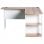 Homcom Mesa Esquinera Oficina 136x130x72cm Blanca/Madera
