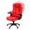 HomCom Silla Ejecutiva con Función Masaje Roja