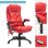 HomCom Silla Ejecutiva con Función Masaje Roja