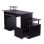 Homcom Mesa Oficina 152x60x88cm Negra