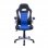 HomCom Racing Silla Negra/Azul/Blanca