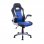 HomCom Racing Silla Negra/Azul/Blanca