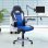 HomCom Racing Silla Negra/Azul/Blanca