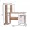 Homcom Mesa Oficina con Estantería 133x55x123cm Madera/Blanco