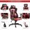 HomCom Cadeira Racing Gaming Desportiva Preta/Vermelha