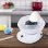 Homcom 800-016WT Máquina de Algodón de Azúcar Blanco