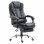HomCom Silla de Oficina Ergonómica con Reposapiés Negra