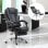 HomCom Silla de Oficina Ergonómica con Reposapiés Negra