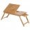 Homcom Mesa Dobrável de Bambu para Portátil 55x35x22cm Madeira