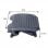 Homcom Reposapiés Ergonómico 46x35cm Negro