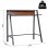 Homcom Mesa Oficina Estilo Industrial 84x45x85cm Nogal/Metal