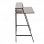 Homcom Mesa Oficina Estilo Industrial 84x45x85cm Nogal/Metal