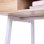 Homcom Mesa Oficina 100x55x81cm Blanco/Roble