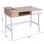 Homcom Mesa Oficina 100x55x81cm Blanco/Roble