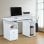 Homcom Mesa de Escritório 120x55x85cm Branca