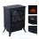 Homcom Chimenea Eléctrica Móvil Negra 1800W