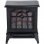 Homcom Chimenea Eléctrica Ventana Acero 1800W