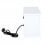 Homcom Chimenea Eléctrica Portátil Blanca 1200W