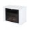 Homcom Chimenea Eléctrica Portátil Blanca 1200W
