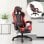 Vinsetto Silla Gaming Ergonómica Respaldo Alto Rojo/Negro