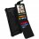 Avizar Funda de Silicona con Cartera Negra para Smartphones 5.3" a 5.5"