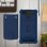 Avizar Funda de Silicona con Cartera Azul para Smartphones 5.3" a 5.5"