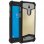 Avizar Funda Silicona Efecto Cuero Negra/Dorada para Smartphones 5" a 5.3"