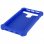 Coque en silicone effet cuir bleu Avizar pour smartphones de 5" à 5,3"