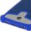 Avizar Funda Silicona Efecto Cuero Azul para Smartphones 5.3" a 5.5"