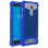 Avizar Funda Silicona Efecto Cuero Azul para Smartphones 5.3" a 5.5"