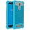 Avizar Coque en Silicone Effet Cuir Turquoise pour Smartphones de 5" à 5,3"