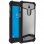 Avizar Funda Silicona Efecto Cuero Plateada para Smartphones 5.3" a 5.5"